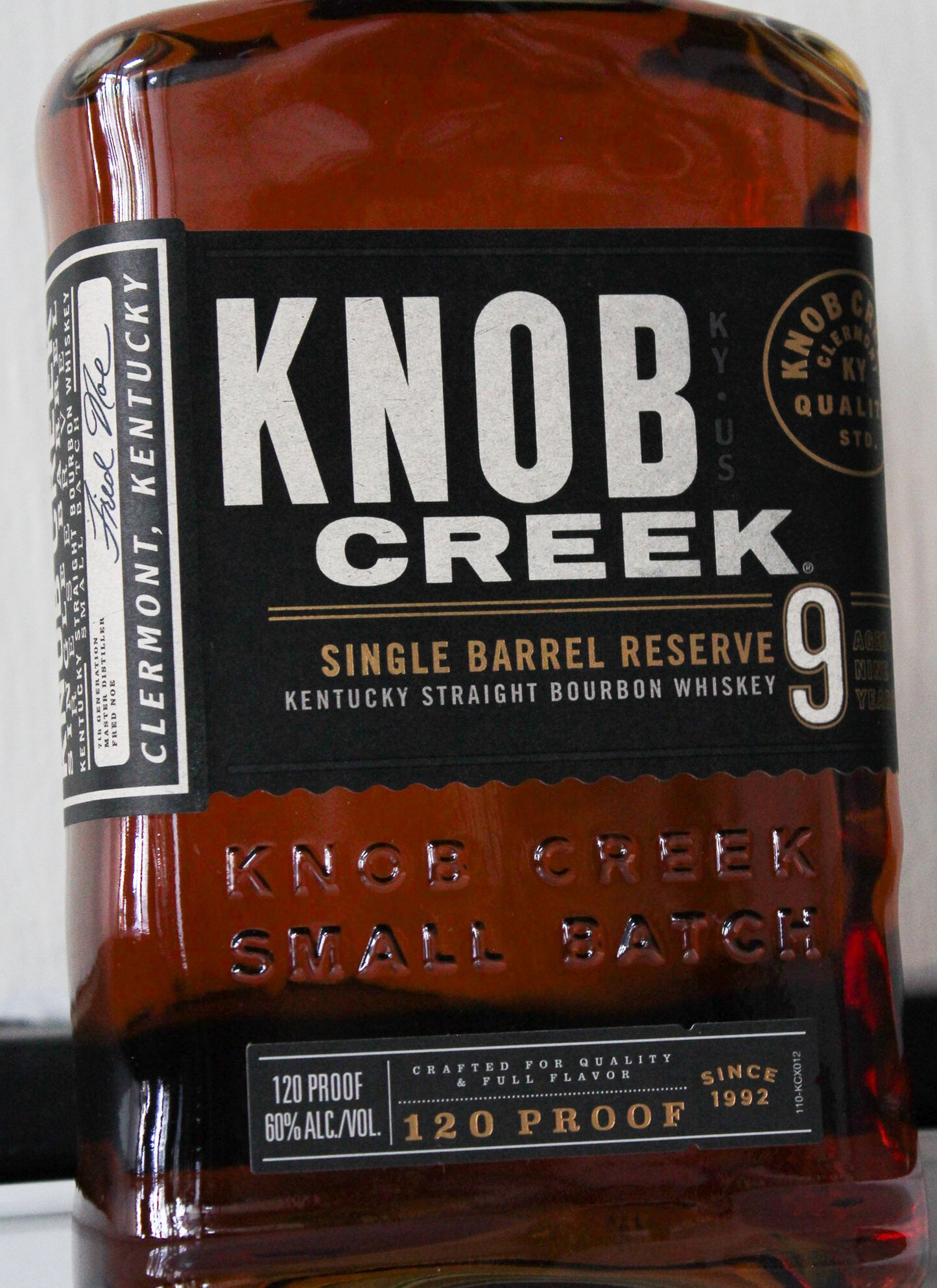 Knob Creek 9 Year Old Single Barrel Reserve Bourbon