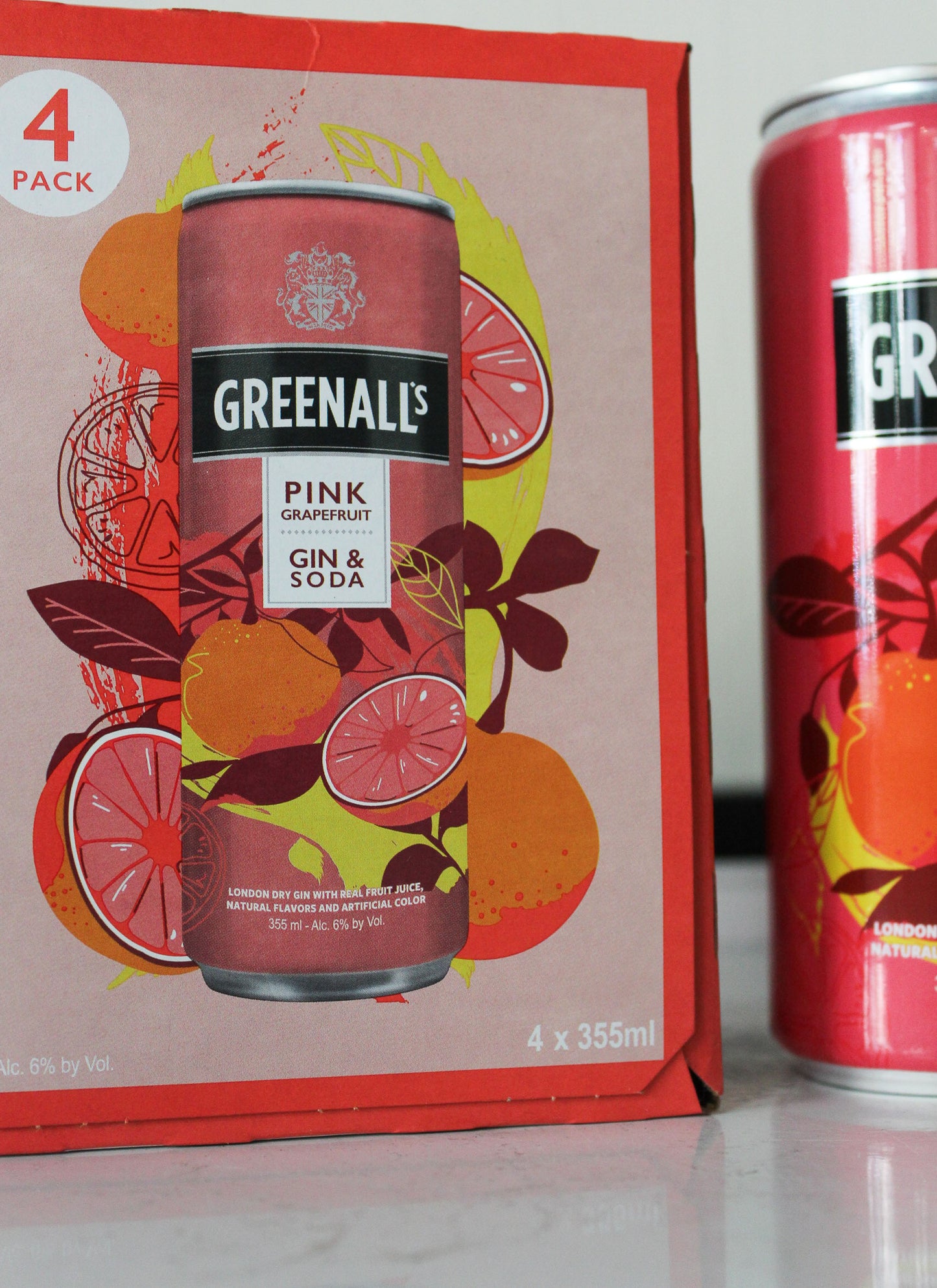 Greenall's Pink Grapefruit Gin & Soda