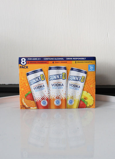 8x Sunny D Vodka Seltzer Variety Pack