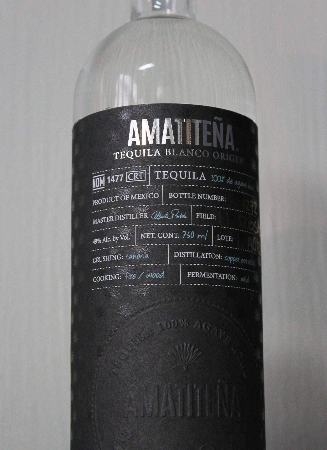 Amatitena Tequila Blanco Origen