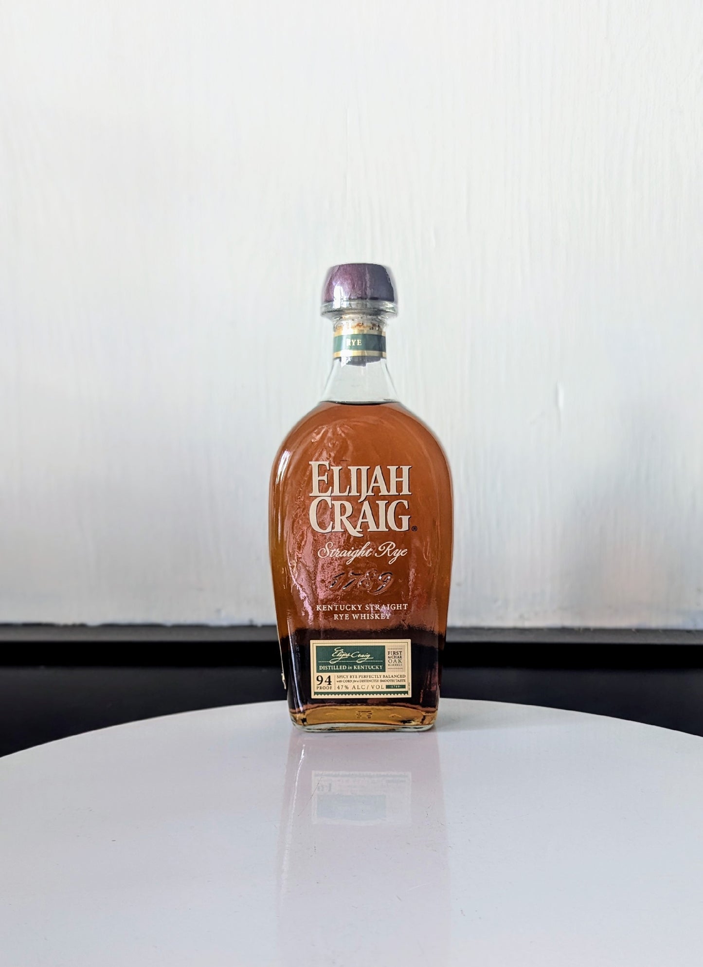 Elijah Craig Straight Rye Whiskey