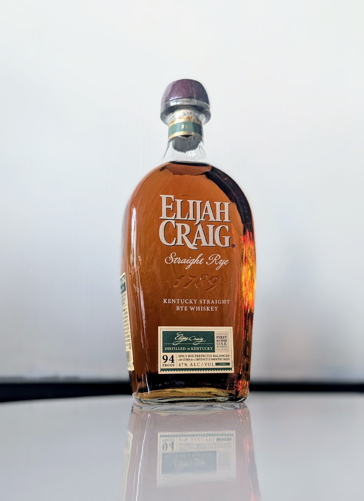 Elijah Craig Straight Rye Whiskey