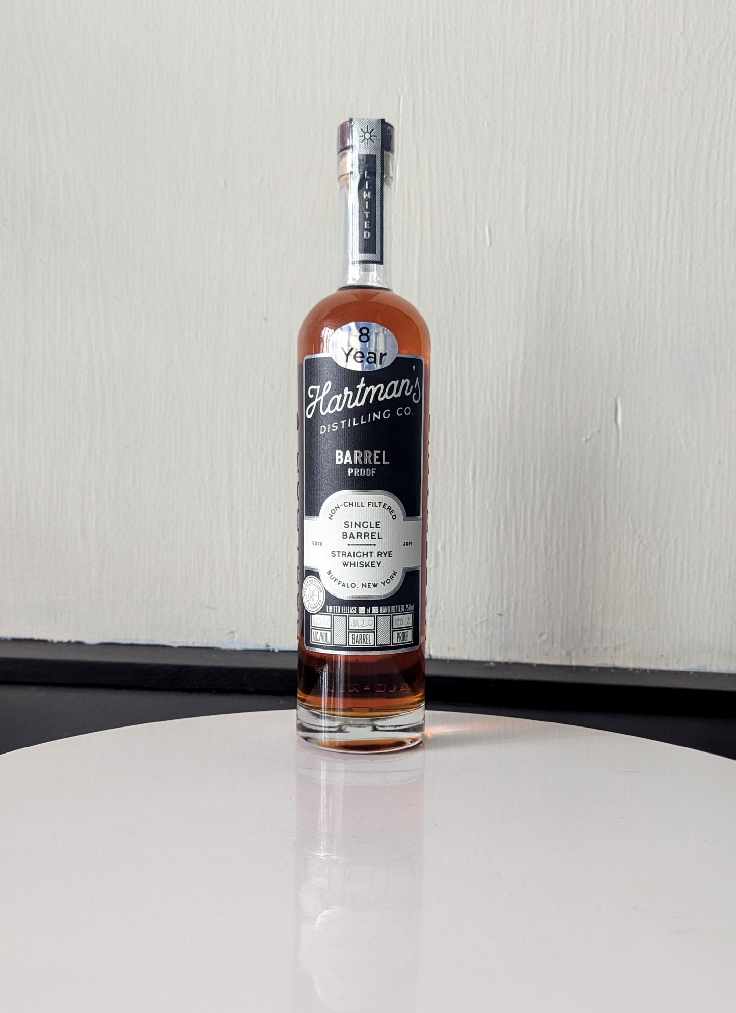 Hartmans Single Barrel Barrel Proof Rye Whiskey JA2.0