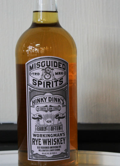 Misguided Spirits Hinky Dink's Workingmans Rye Whiskey