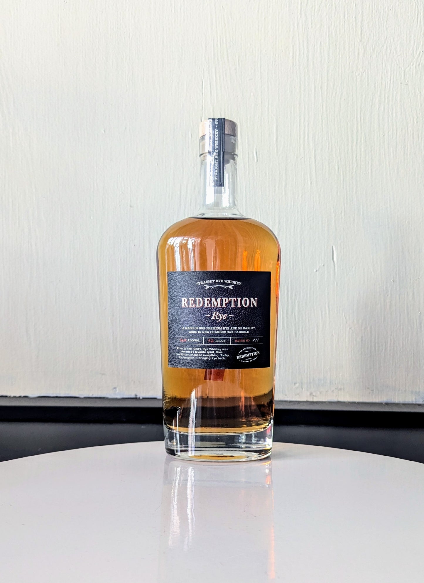 Redemption Straight Rye Whiskey