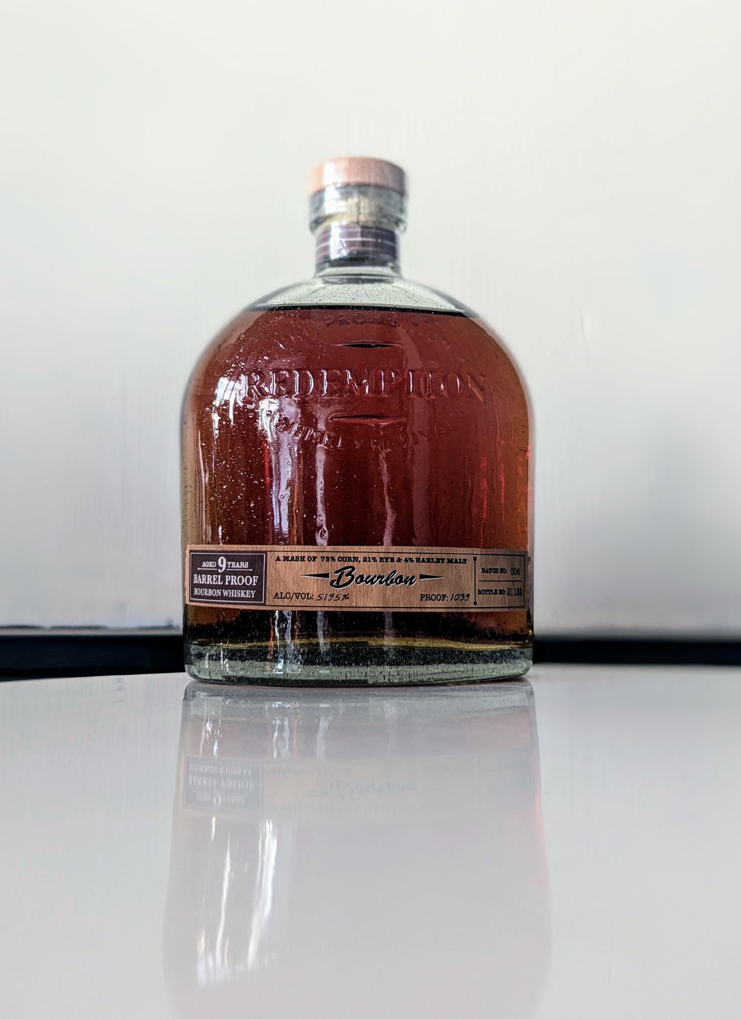 Redemption Barrel Proof 9 Year Straight Bourbon Whiskey
