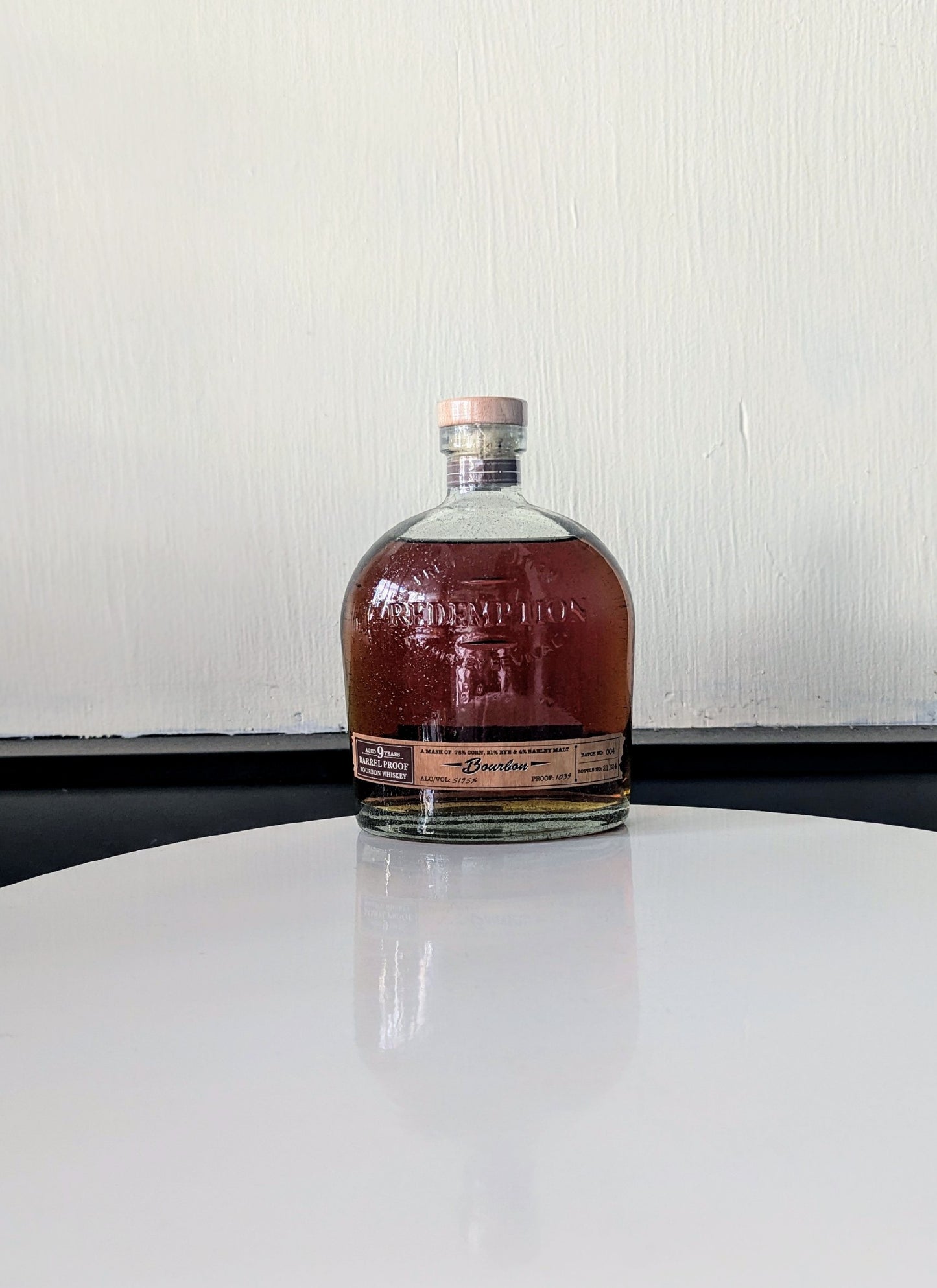 Redemption Barrel Proof 9 Year Straight Bourbon Whiskey